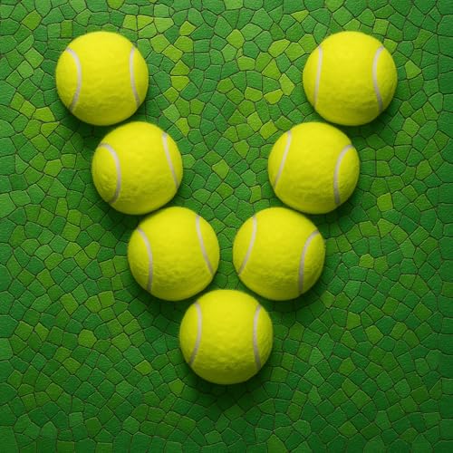 VIV Advanced Tennis Balls Bulk, 30/50/100+ Pack Practice Balls Pressure Bouncing 53in High Durable, Official Size Pet Dog Playing Ball, Good for Tennis Training Machine & Kids Play on All Courts
