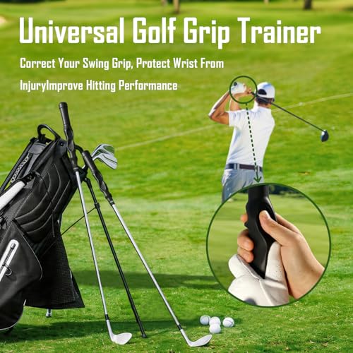 Golf Grip Trainer Aid Swing Posture Corrector, Improve Swing Rhythm & Consistency, Golf Hand Position Practice Trainer, Perfect Golf Gift for Men Women, Ideal Present for Him Her Golfer Lovers