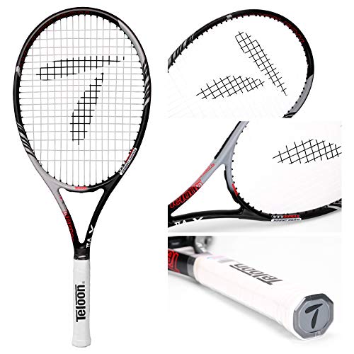 Teloon Tennis Rackets for Adults 2 pcs Recreational -27 inch Tennis Racquet for Men and Women College Students Beginner Tennis Racket.… - color: black-pink