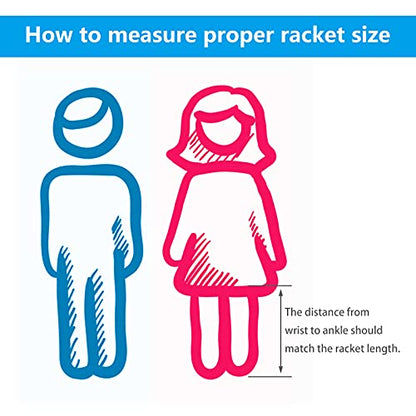 Tennis Racket for Kids Junior, 19/21/23/25 Inch Youth Tennis Racquet with Cover, Suitable for Beginner Boys and Girls Age 3-12