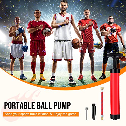 Zhehao Ball Pump Bulk Air Pump for Sports Balls Soccer Ball Pumps with Needle Extension Hose Christmas Portable Hand Pump Inflation Kit for Football Basketball Christmas OCC Shoeboxes