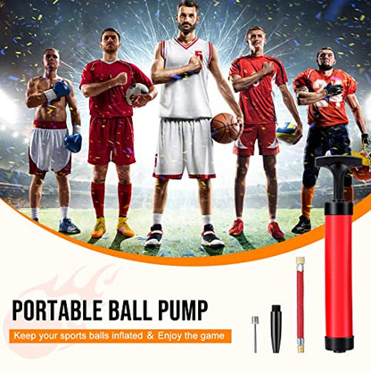 Zhehao Ball Pump Bulk Air Pump for Sports Balls Soccer Ball Pumps with Needle Extension Hose Christmas Portable Hand Pump Inflation Kit for Football Basketball Christmas OCC Shoeboxes