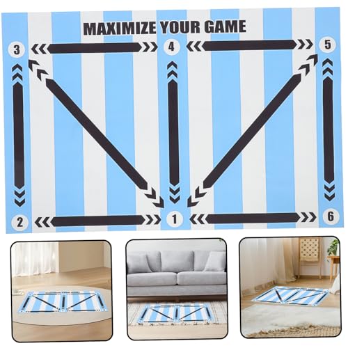 Totority Soccer Training Mat Skid Footstep Training Pad for Indoor Agility Drills for Enhanced Skills and Control Soccer Practice