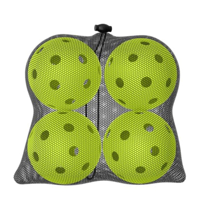 Great Call Athletics | Indoor Pickleballs USA Pickleball Approved Official 26 Hole Balls Sports Tournament Pack Free Mesh Bag - color: Green, style: 4 Pack