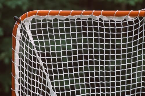 Velocity - Single Portable Folding Lacrosse Goal - Official 6' x 6' x 7' Size Compatible with 4, 5, 6,7mm White or Black Net, Foldable and Portable for Easy Training and Storage - Sports Equipment