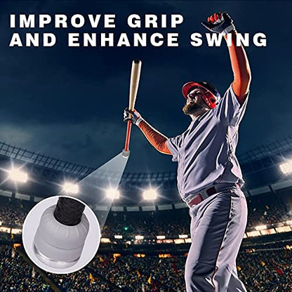 CHAMPKEY Premium Choke Up Rings 4 Pack | Reduced Hands Pain and Pressure Baseball Rings | Ideal for Baseball, Softball and Tee Ball Bat - color: Grey