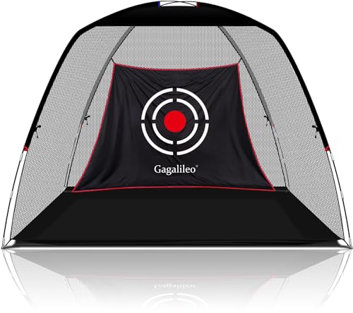Gagalileo Golf Target Cloth: Protective Net Portable Easy Setup with S-Hooks & Ropes Indoor Outdoor Practice All Golfers Training Accuracy for Backyard Garage - size: 7.9x5x4.3FT