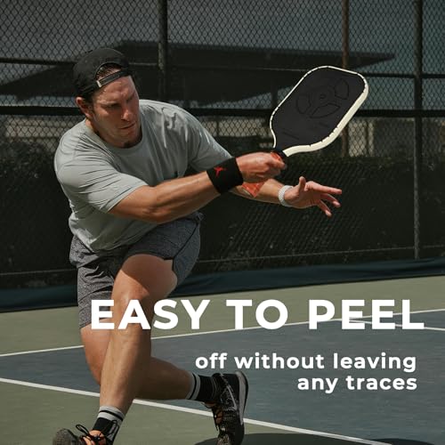 PICKLETECH Pickleball Paddle Protection Tape - 3K PU Interwoven Texture - Paddle Head Edge Guard - Racket Edge Protection Tape -Fit Perfectly Curved Edge -No Wrinkling - color: 3K White, size: Width 26mm