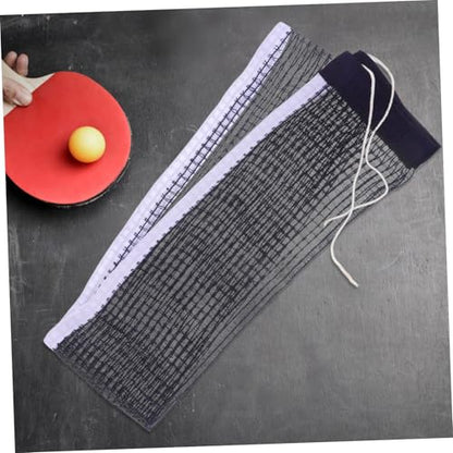 KICHOUSE Table Tennis Net Sturdy Cotton-Polyester Retractable Net for Indoor and Outdoor Use Easy Installation Lightweight Design for Training and Recreational Play