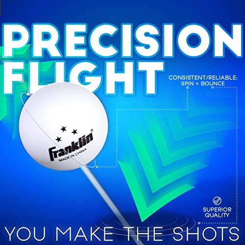 Franklin Sports Table Tennis Balls - Official Size and Weight 40mm Table Tennis Balls - One Star Professional Balls - Bulk Packs and Family Sets - style: 40 mm 6 Pack
