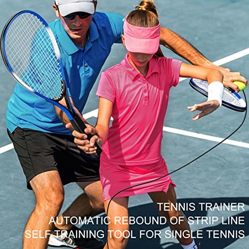 Tennis Practice Training Tool, Tennis Trainer Oversize Portable Tennis Practice Set Tennis Practice Training Tool for All Ages Beginners (2 Rackets 3 Balls)