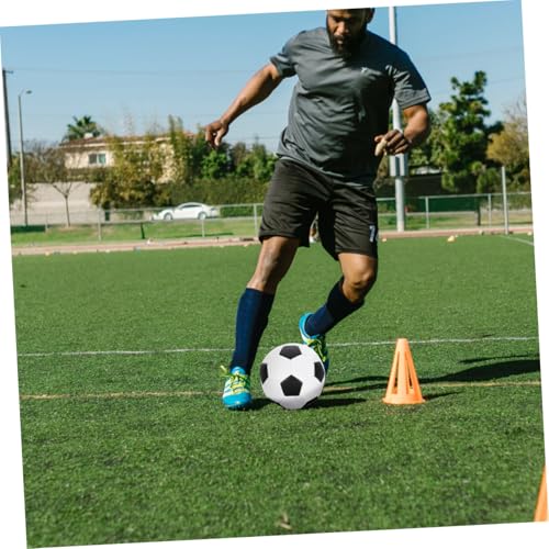 FUOYLOO Size 5 Training Soccer Ball Pu Machine Stitched Sturdy Outdoor Football for Boys Youth Practice and Match Use