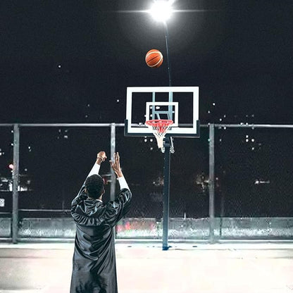 Basketball Hoop Light Bracket, Fit 5*5, 6*6, 6*8, 8*8, 8*12 Inch Square Pole, Fit Various LED Lights and with Solar Panel Install Location, Powerful & Durable, Easy Installation, LIGHTS NOT INCLUDED - size: Fit 5''x5'' square pole