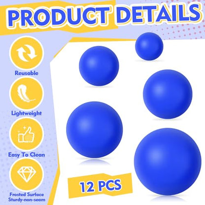 Soulchen 40mm Glow in The Dark Table Tennis Balls Bulk, Carnival Game Night, Neon Birthday Party Favors, Classroom Rewards, Goodie Bag Filler, Pet Playmate - color: Blue, size: Solid
