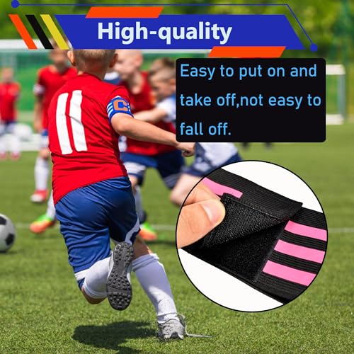 Senston Soccer Ball Captains Armbands for Adult and Youth 3Pcs - color: Black/Yellow/Blue