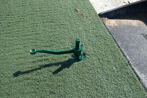 Golf Tee for Mat, Rotating Golf Tee, Adjustable Height with Flexible Arm for Driving Range, Backyard, Garage. Indoor-Outdoor. Made in USA