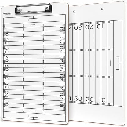 SCRIBBLEDO Football Dry Erase Board for Coaches 15x9 Double Sided Whiteboard Coaching Clipboard Equipment Football Accessories The Perfect Coach Gifts