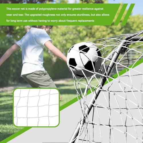 Soccer Goal for Backyard, 10 * 6.5ft Soccer Goal Net, Soccers Replacement Goal Nets, Portable Kids Training Soccers Net for Sports Match Training