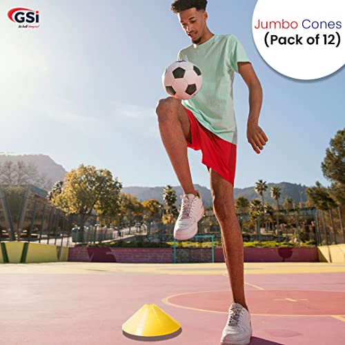GSi Hurdle Training Cones | Multi Pack Sets | Dual Purpose Agility Cones with Holes | Ideal for Soccer, Kids, Dog, and Sports Training