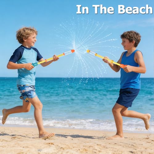 Dsmile 3 Pcs Firework-Shaped Spray Water Gun for Kids,Squirt Gun Umbrella-Shaped Spray for Swimming Pool Beach Summer Outdoor Water Party Games - style: Fireworks nozzle(Dinosaur)*3