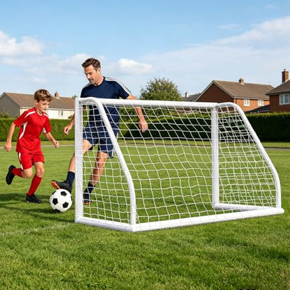 HomGarden Portable Soccer Goal for Backyard,12x6 / 10x6.5 / 8x5ft /6x4 Full Size Soccer Goals for Kids Adults Soccer Net Backyard Soccer Goals - size: 6*4ft