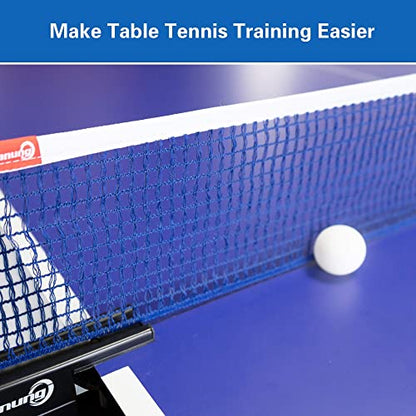 Sanung C-X2 Table Tennis Net for Any Standard Table,Professional Ping Pong Net with 2 Chains for Training Competition Thick Adjustable Tension Indoor Outdoor,Royal Blue