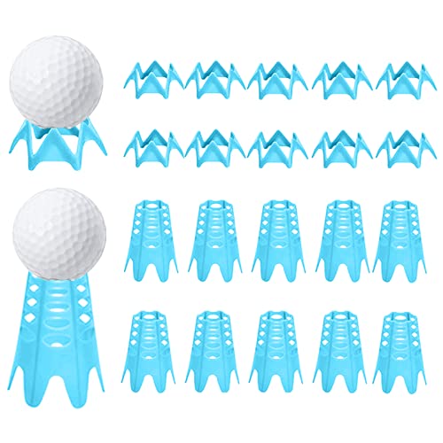 Plastic Golf Tees, Golf Simulator Tees for Home, Outdoor Indoor Golf Tees Simulator Practice Training, Golf Mat Tees for Winter Turf and Driving Range - color: Blue