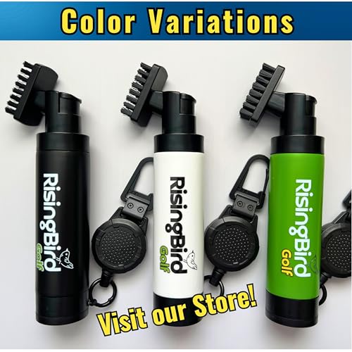 2025 Steel Wire Retractable Clip, Golf Brush, Golf Accessories, Golf Club Cleaner, Golf Water Brush, 5oz, Perfect Golf Gift for Men & Women, Golf Club Spray Brush, Golf Item, USA company (Green)