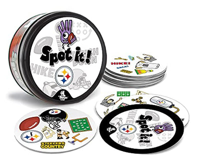 MasterPieces Game Day - NFL Pittsburgh Steelers Spot It Game For Kids, Adults, and Family