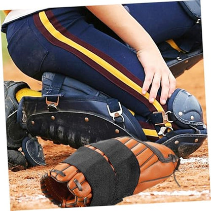 POPETPOP Elastic Baseball Glove Strap Glove Wrap for Baseball Softball Catcher Nylon Mitten Wrap Adjustable Band Accessory