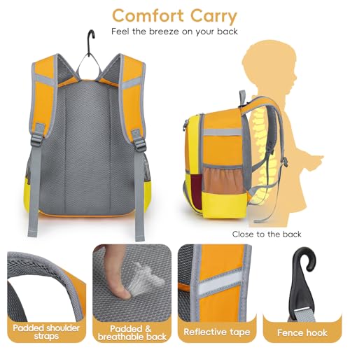 KAVIGOR 2026 Youth Baseball & Softball Bag | Ultra-Light Tball Backpack with Shoe Compartment & Helmet Holder | Skin-Soft Fabric - color: Vigor Orange
