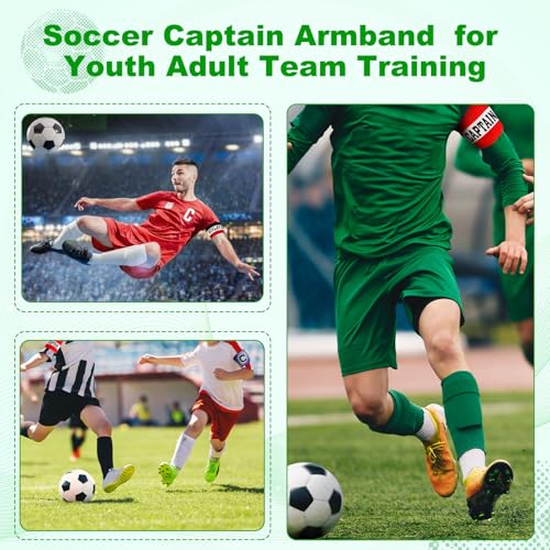PATIKIL Captain's Armband, Elastic Arm Band for Soccer Training - color: Black