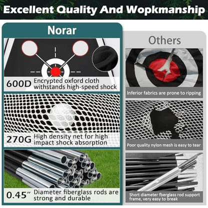 Golf Net,10x7FT with Golf Practice Mat,Hitting Aid Nets for Backyard Driving Chipping Training Swing with Target Outdoor or Indoor–Gifts for Men/Dad/Him