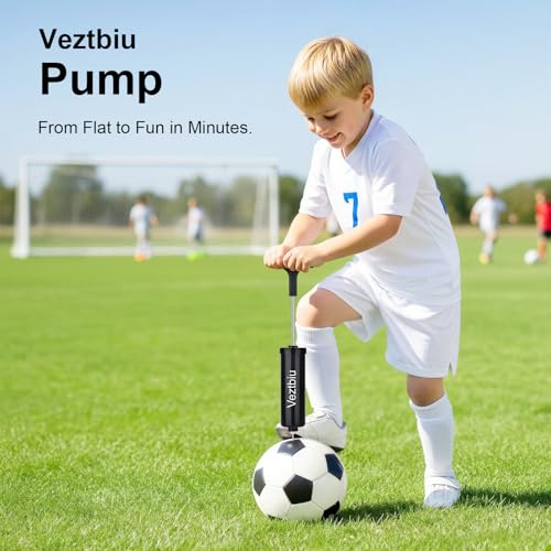 2 Sets Hand Pump for Balls, Ball Pump with Needles - Air Pump for Basketball Soccer Football Volleyball, Includes 6 Needles for Sports Balls, Yoga Exercise Ball Inflation Kit, Portable Manual Inflator