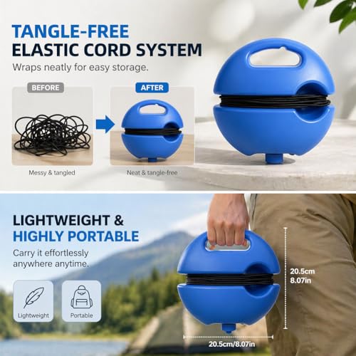 Solo Tennis Trainer Rebound Ball with String, Tennis Practice Rebounder, Portable Solo Tennis Practice for Beginners, Self Tennis Trainer for Backyard and Indoor Training