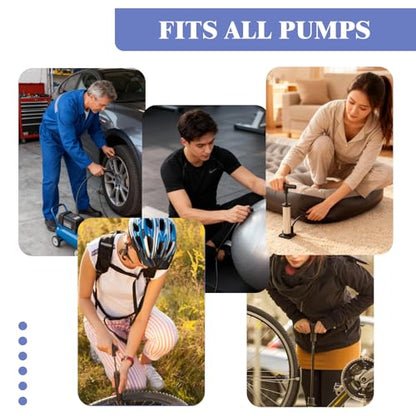 Valve Adaptor Tools, 25PCS Brass Bike Pump Adaptters,Ball Pump Needle, Balloon Inflatable Toys Nozzle Inflator Adapter, Air Pump Accessories for Standard Pump or Air Compressor (21)