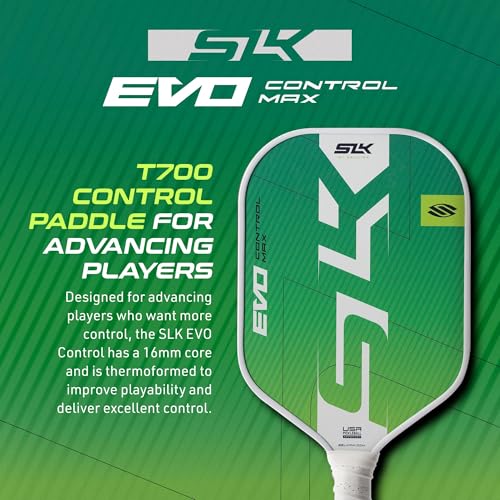 2025 SLK Evo Control MAX Pickleball Paddle Bundle | 2 x Citron Paddles + 12 Pack Pickleballs