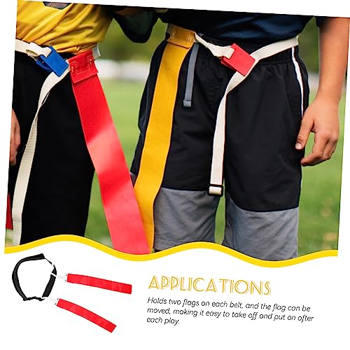 Pvc Adjustable Rugby Belt Rugby Waist Flags Blue Football Game Rugby Flag Ribbon