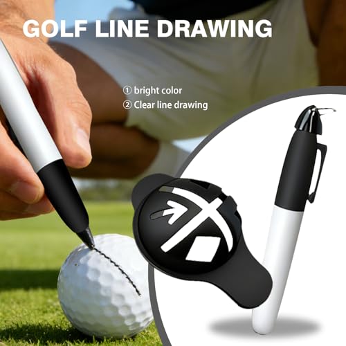 Golf Essentials Accessories Set for Men – Golf Towel, Golf Impact Stickers, Ball Marker with Pen, Cleaning Brush, Golf Balls & Tee Holder, Tee Alignment Tool – Thoughtful Golf Gift Set