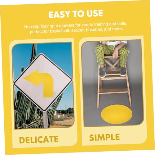 4Pcs Sports Exercise Spot Markers Flat Composite Ground Marking Tools for Outdoor Training Agility Drills Football Soccer Basketball