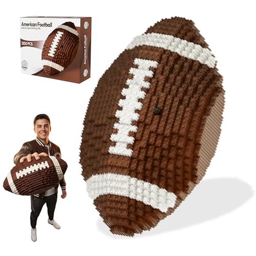 Football 3D Building Block Set - Educational Toy - Perfect for Ages 14 15 16 Years and Above - 11 x 6.7 in - Challenging, Creative Fun and Skill-Building - 3D Instruction (1200PCS)