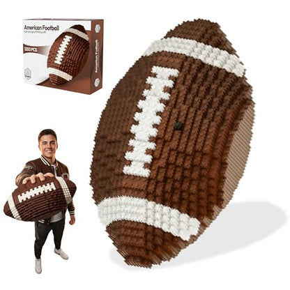 Football 3D Building Block Set - Educational Toy - Perfect for Ages 14 15 16 Years and Above - 11 x 6.7 in - Challenging, Creative Fun and Skill-Building - 3D Instruction (1200PCS)