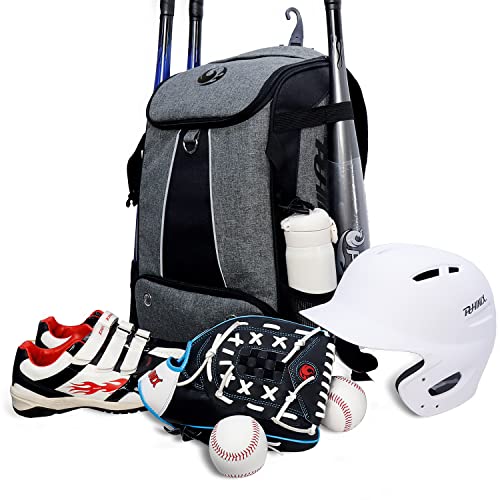 PHINIX Baseball & softball Backpack for Adults,Large Capacity Holds Bat, Helmet, Glove, Shoes