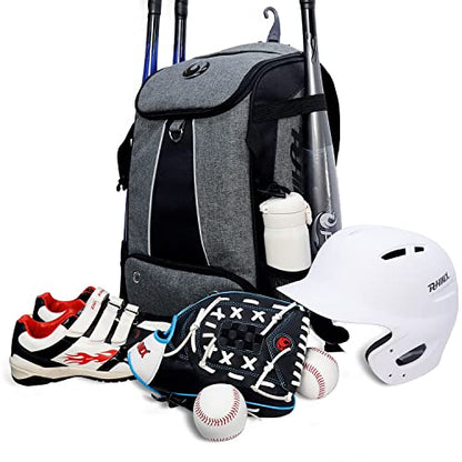 PHINIX Baseball & softball Backpack for Adults,Large Capacity Holds Bat, Helmet, Glove, Shoes