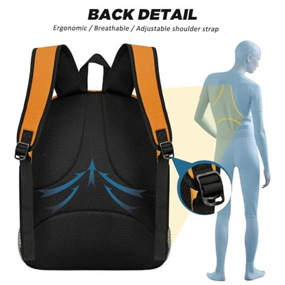 Goloni Soccer Bag, Basketball Bag with Ball Compartment & Shoe Compartment,Large Soccer Backpack for Basketball,Gym，Football - color: Dark Coffee