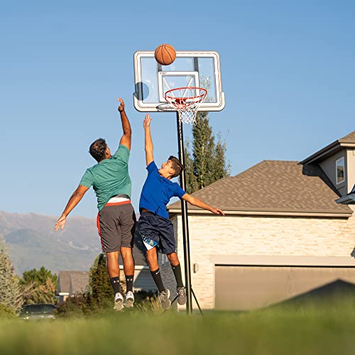 Lifetime 90690 Portable Basketball System, Gray, 44" Polycarbonate Backboard
