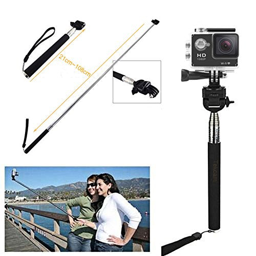 TEKCAM Basketball Goggles for Youth Teenagers Men Women (No Lens in Goggles), Selfie Stick Suction Cup Mount Floating Handle Grip Compatible with Gopro Hero 13 12 11 10 9 8/AKASO EK7000