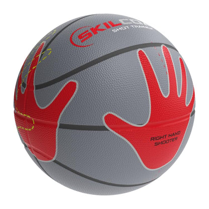 Baden | Skilcoach Rubber Shooter's Hand Basketball + 10 Count Sport Trainer Spot Markers + Pump - size: 28.5"