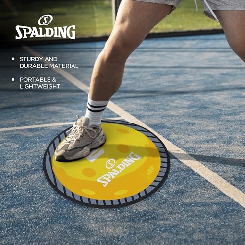 Spalding - Pickleball Court Marker & Shot Spot Set, 17-Piece Training Target Kit, Non-Slip Floor Markers for Footwork, Agility, Accuracy & Drill Training, Indoor & Outdoor Sports Practice Equipment