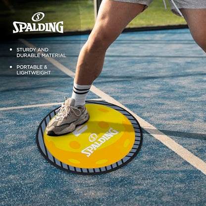 Spalding - Pickleball Court Marker & Shot Spot Set, 17-Piece Training Target Kit, Non-Slip Floor Markers for Footwork, Agility, Accuracy & Drill Training, Indoor & Outdoor Sports Practice Equipment